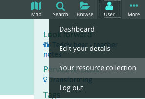 Opening your resource collection